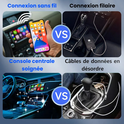 Carlinkit Mini 5 Pro – Adaptateur Sans Fil CarPlay & Android Auto | Version 2025